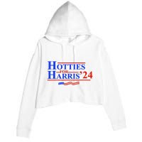 Hotties For Harris Crop Fleece Hoodie