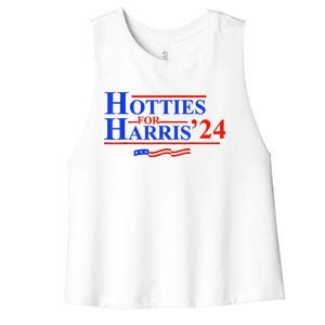 Hotties For Harris Women's Racerback Cropped Tank