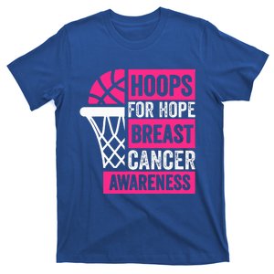 Hoops For Hope Basketball Family Breast Cancer Awareness T-Shirt