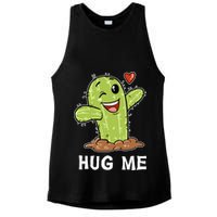 Hugs Free Hug Me Cacti Prickly Cactus Not A Hugger Hugging Funny Gift Ladies PosiCharge Tri-Blend Wicking Tank