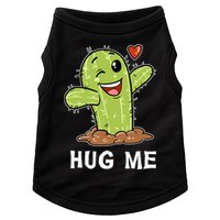 Hugs Free Hug Me Cacti Prickly Cactus Not A Hugger Hugging Funny Gift Doggie Tank