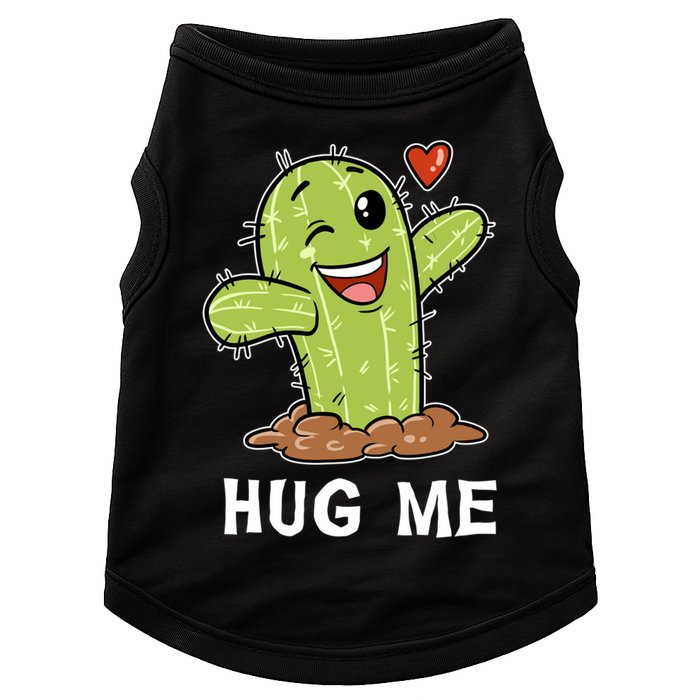 Hugs Free Hug Me Cacti Prickly Cactus Not A Hugger Hugging Funny Gift Doggie Tank