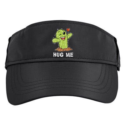 Hugs Free Hug Me Cacti Prickly Cactus Not A Hugger Hugging Funny Gift Adult Drive Performance Visor