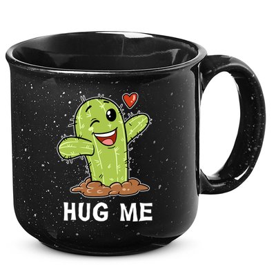 Hugs Free Hug Me Cacti Prickly Cactus Not A Hugger Hugging Funny Gift 15oz Campfire Ceramic Mug