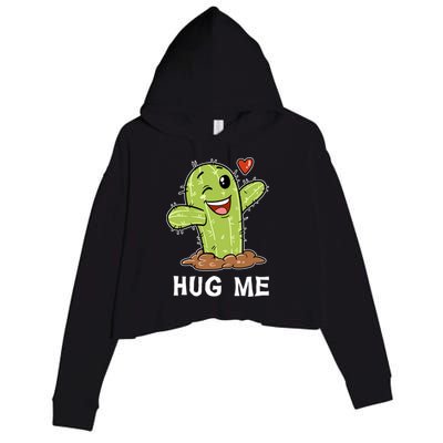 Hugs Free Hug Me Cacti Prickly Cactus Not A Hugger Hugging Funny Gift Crop Fleece Hoodie