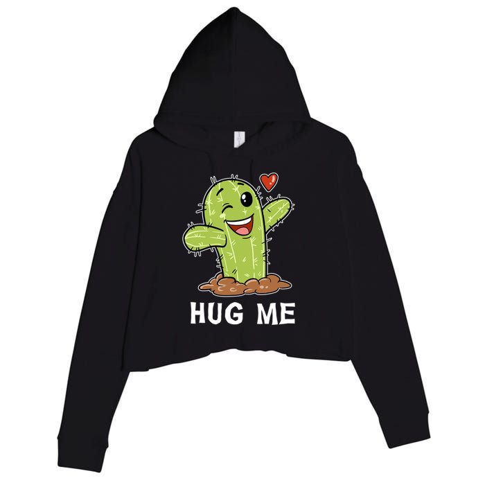 Hugs Free Hug Me Cacti Prickly Cactus Not A Hugger Hugging Funny Gift Crop Fleece Hoodie