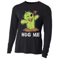 Hugs Free Hug Me Cacti Prickly Cactus Not A Hugger Hugging Funny Gift Cooling Performance Long Sleeve Crew