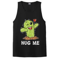 Hugs Free Hug Me Cacti Prickly Cactus Not A Hugger Hugging Funny Gift PosiCharge Competitor Tank