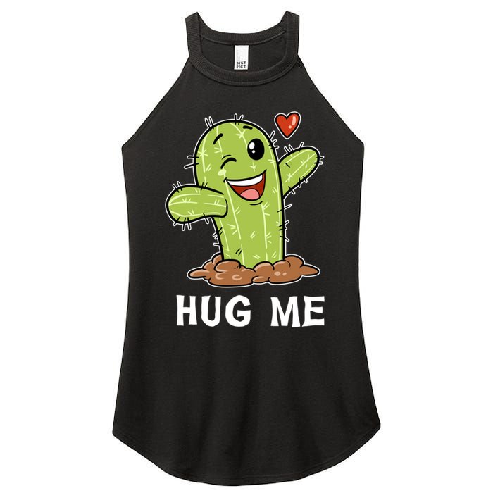 Hugs Free Hug Me Cacti Prickly Cactus Not A Hugger Hugging Funny Gift Women's Perfect Tri Rocker Tank
