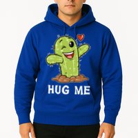 Hugs Free Hug Me Cacti Prickly Cactus Not A Hugger Hugging Funny Gift Hoodie