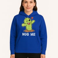 Hugs Free Hug Me Cacti Prickly Cactus Not A Hugger Hugging Funny Gift Hoodie