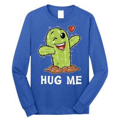 Hugs Free Hug Me Cacti Prickly Cactus Not A Hugger Hugging Funny Gift Long Sleeve Shirt