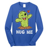 Hugs Free Hug Me Cacti Prickly Cactus Not A Hugger Hugging Funny Gift Long Sleeve Shirt
