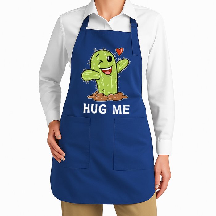 Hugs Free Hug Me Cacti Prickly Cactus Not A Hugger Hugging Funny Gift Apron
