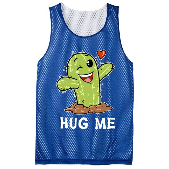 Hugs Free Hug Me Cacti Prickly Cactus Not A Hugger Hugging Funny Gift Mesh Reversible Basketball Jersey Tank