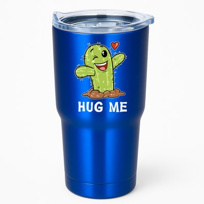 Hugs Free Hug Me Cacti Prickly Cactus Not A Hugger Hugging Funny Gift Tumbler