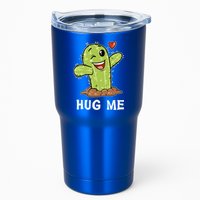 Hugs Free Hug Me Cacti Prickly Cactus Not A Hugger Hugging Funny Gift Tumbler