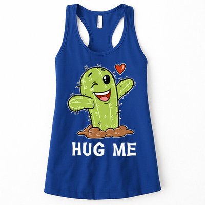 Hugs Free Hug Me Cacti Prickly Cactus Not A Hugger Hugging Funny Gift Womens Tank Top