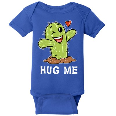 Hugs Free Hug Me Cacti Prickly Cactus Not A Hugger Hugging Funny Gift Baby Bodysuit