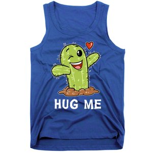 Hugs Free Hug Me Cacti Prickly Cactus Not A Hugger Hugging Funny Gift Tank Top