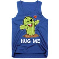 Hugs Free Hug Me Cacti Prickly Cactus Not A Hugger Hugging Funny Gift Tank Top