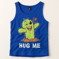 Hugs Free Hug Me Cacti Prickly Cactus Not A Hugger Hugging Funny Gift Tank Top