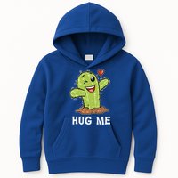 Hugs Free Hug Me Cacti Prickly Cactus Not A Hugger Hugging Funny Gift Kids Hoodie