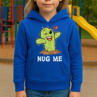 Hugs Free Hug Me Cacti Prickly Cactus Not A Hugger Hugging Funny Gift Kids Hoodie