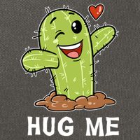 Hugs Free Hug Me Cacti Prickly Cactus Not A Hugger Hugging Funny Gift Cotton Canvas Backpack