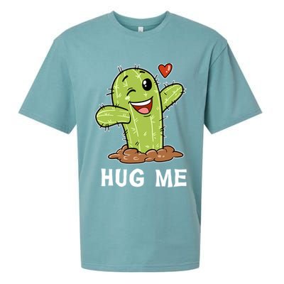 Hugs Free Hug Me Cacti Prickly Cactus Not A Hugger Hugging Funny Gift Sueded Cloud Jersey T-Shirt