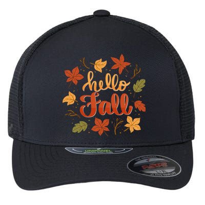 Hello Fall Flexfit Unipanel Trucker Cap