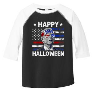 Halloween Funny Happy 4th Of July Anti Joe Biden Toddler Fine Jersey T-Shirt