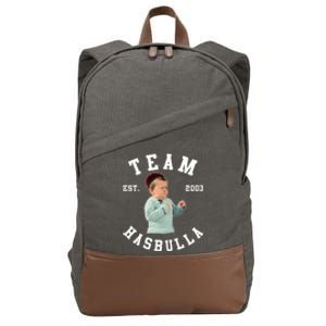 Hasbulla Funny Hasbulla Hasbullah Smile Cotton Canvas Backpack