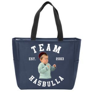 Hasbulla Funny Hasbulla Hasbullah Smile Zip Tote Bag