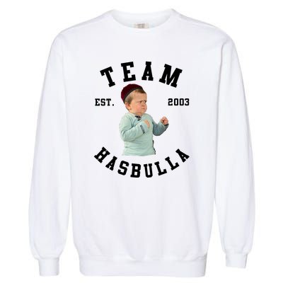 Hasbulla Funny Hasbulla Hasbullah Smile Garment-Dyed Sweatshirt