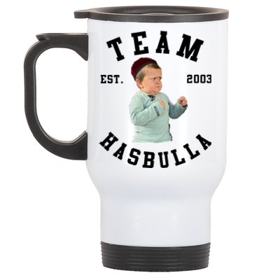 Hasbulla Funny Hasbulla Hasbullah Smile Stainless Steel Travel Mug