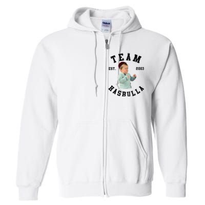 Hasbulla Funny Hasbulla Hasbullah Smile Full Zip Hoodie