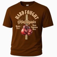 Hard Fought Hallelujah Heart Felt Been Through Hell Cross Boxing Gloves Cooling Performance Crew T-Shirt