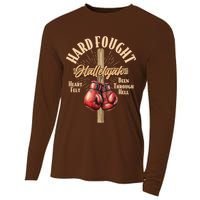Hard Fought Hallelujah Heart Felt Been Through Hell Cross Boxing Gloves Cooling Performance Long Sleeve Crew