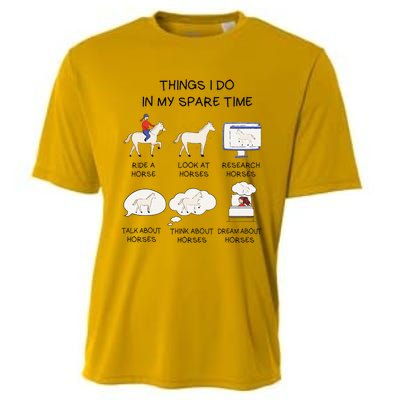 Horse For Horse Riding Cooling Performance Crew T-Shirt