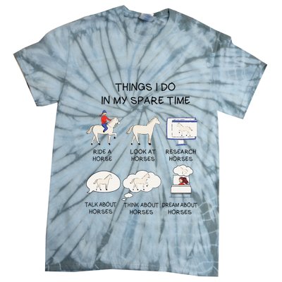 Horse For Horse Riding Tie-Dye T-Shirt