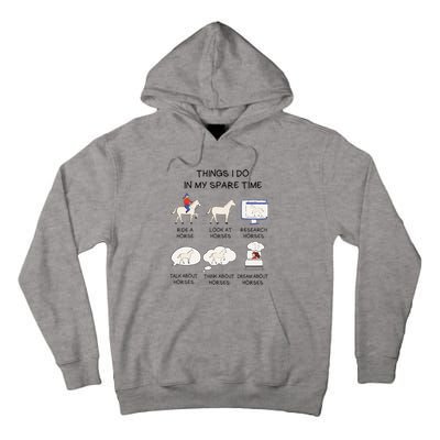 Horse For Horse Riding Tall Hoodie