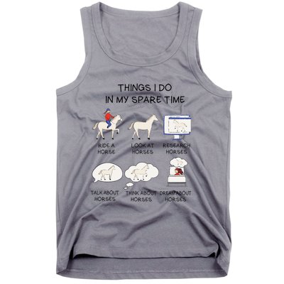 Horse For Horse Riding Tank Top