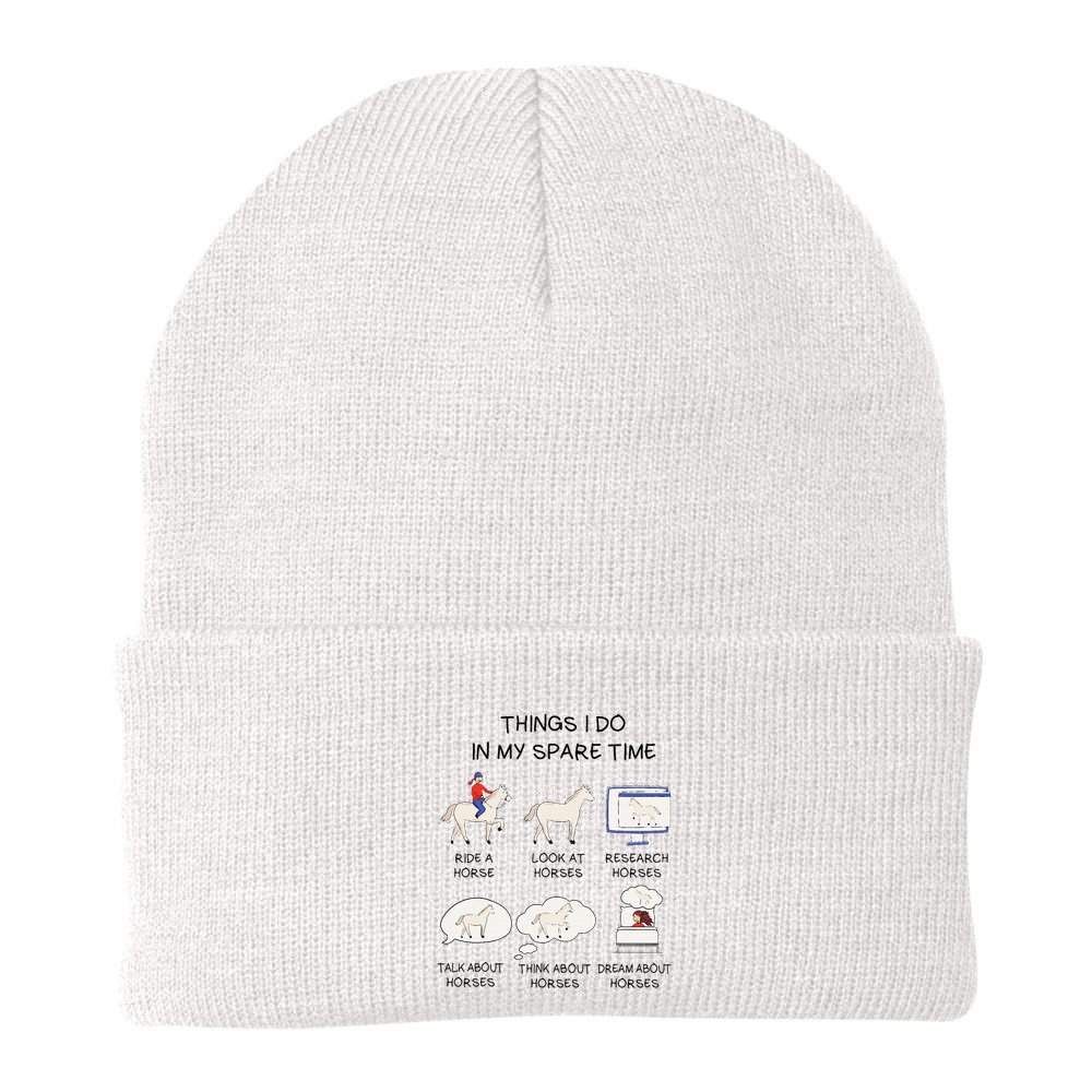 Horse For Horse Riding Beanie