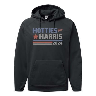 Hotties For Harris 24 Hotties For Harris 2024 Performance Fleece Hoodie