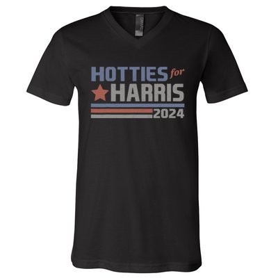 Hotties For Harris 24 Hotties For Harris 2024 V-Neck T-Shirt