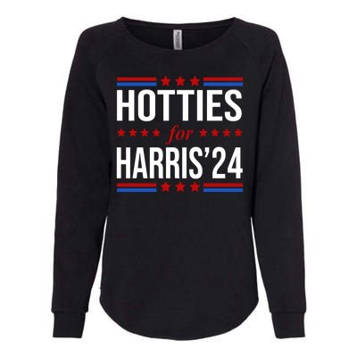 Hotties For Harris 2024 Funny Election Kamala Womens California Wash Sweatshirt