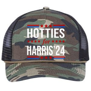 Hotties For Harris 2024 Funny Election Kamala Retro Rope Trucker Hat Cap