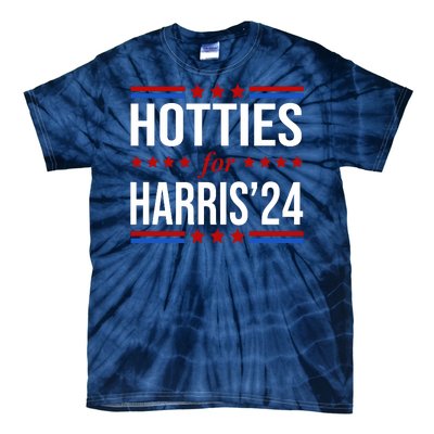 Hotties For Harris 2024 Funny Election Kamala Tie-Dye T-Shirt