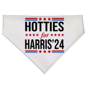 Hotties For Harris 2024 Funny Election Kamala USA-Made Doggie Bandana